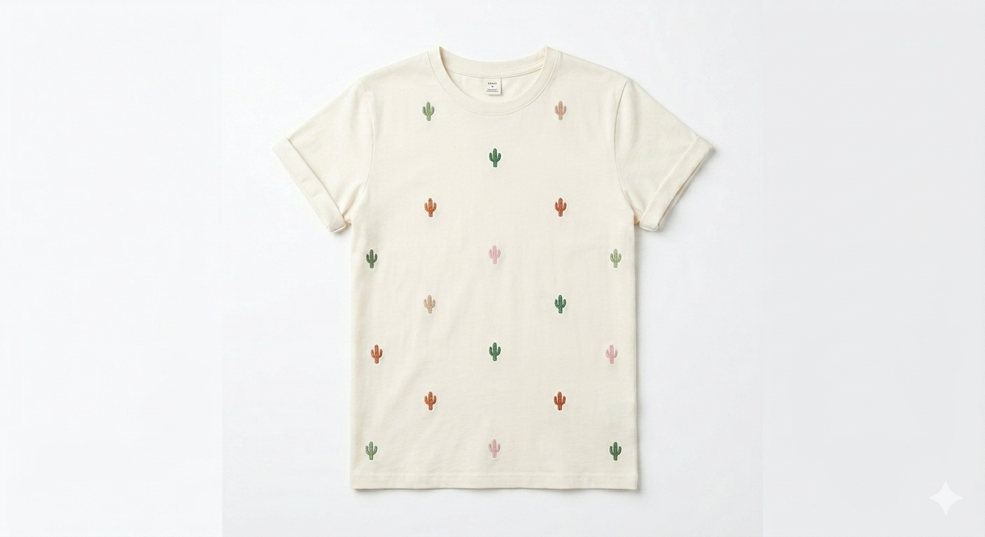 T-SHIRT CACTUS ARCOIRIS