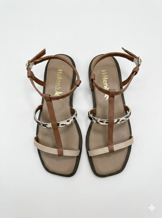 SANDALIA PRINT MIEL