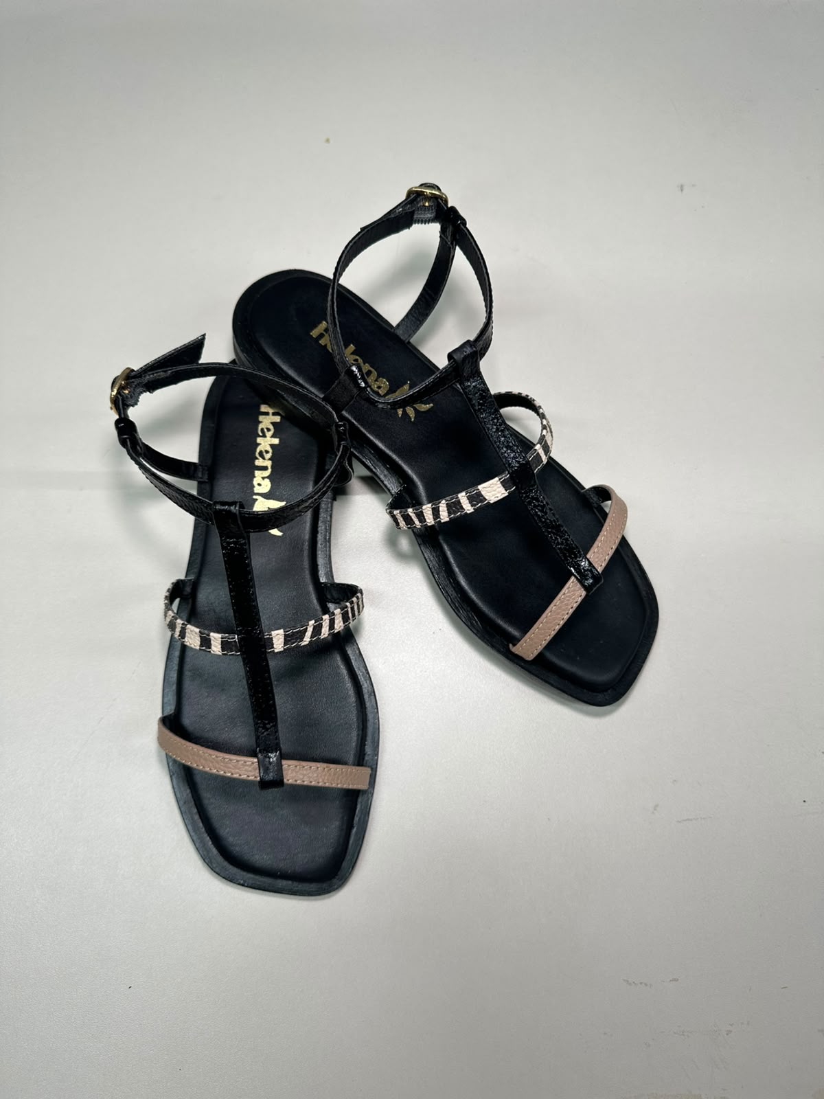 SANDALIA PRINT NEGRA