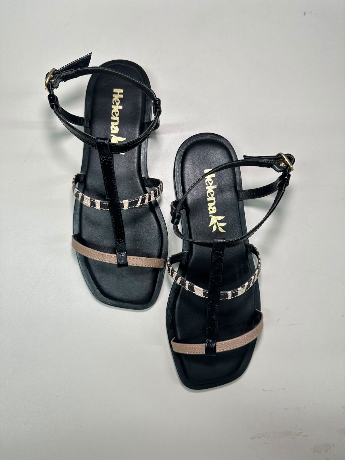 SANDALIA PRINT NEGRA
