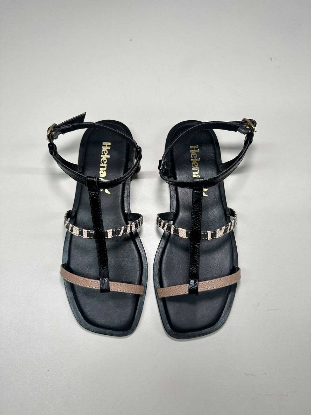 SANDALIA PRINT NEGRA