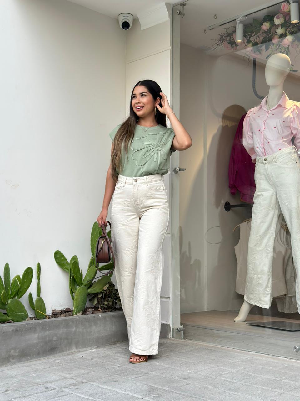 JEANS WIDE LEG NATURAL