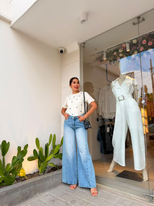 JEANS WIDE LEG RELOLI